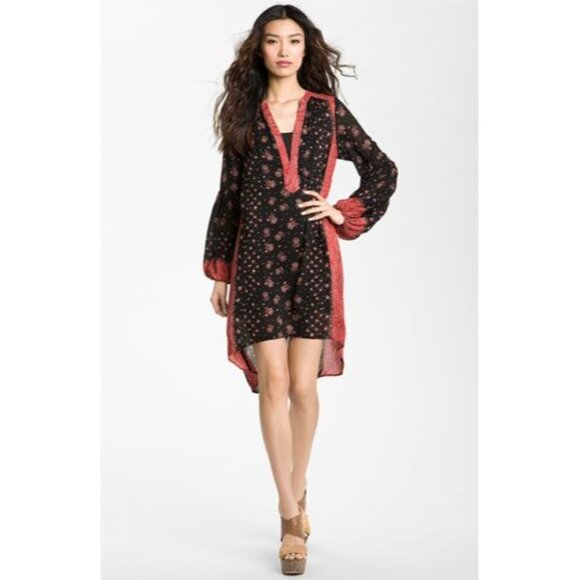 Free People Boho High - Low Hem Printed Shift Dress - Picture 13 of 16